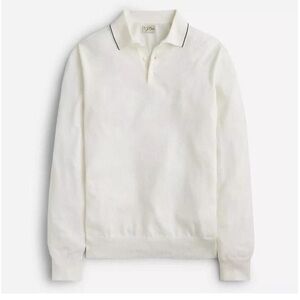 J. Crew White Polo Shirt